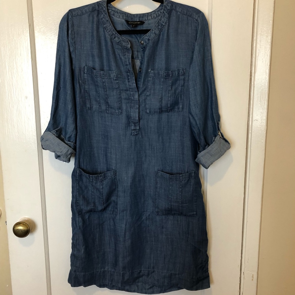 Chambray Shirt Dress